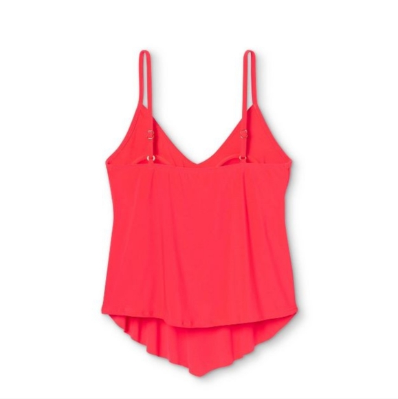 Aqua Green Women's Tiered Tankini Top Plus Sizes 20 W or 2X - Picture 6 of 9